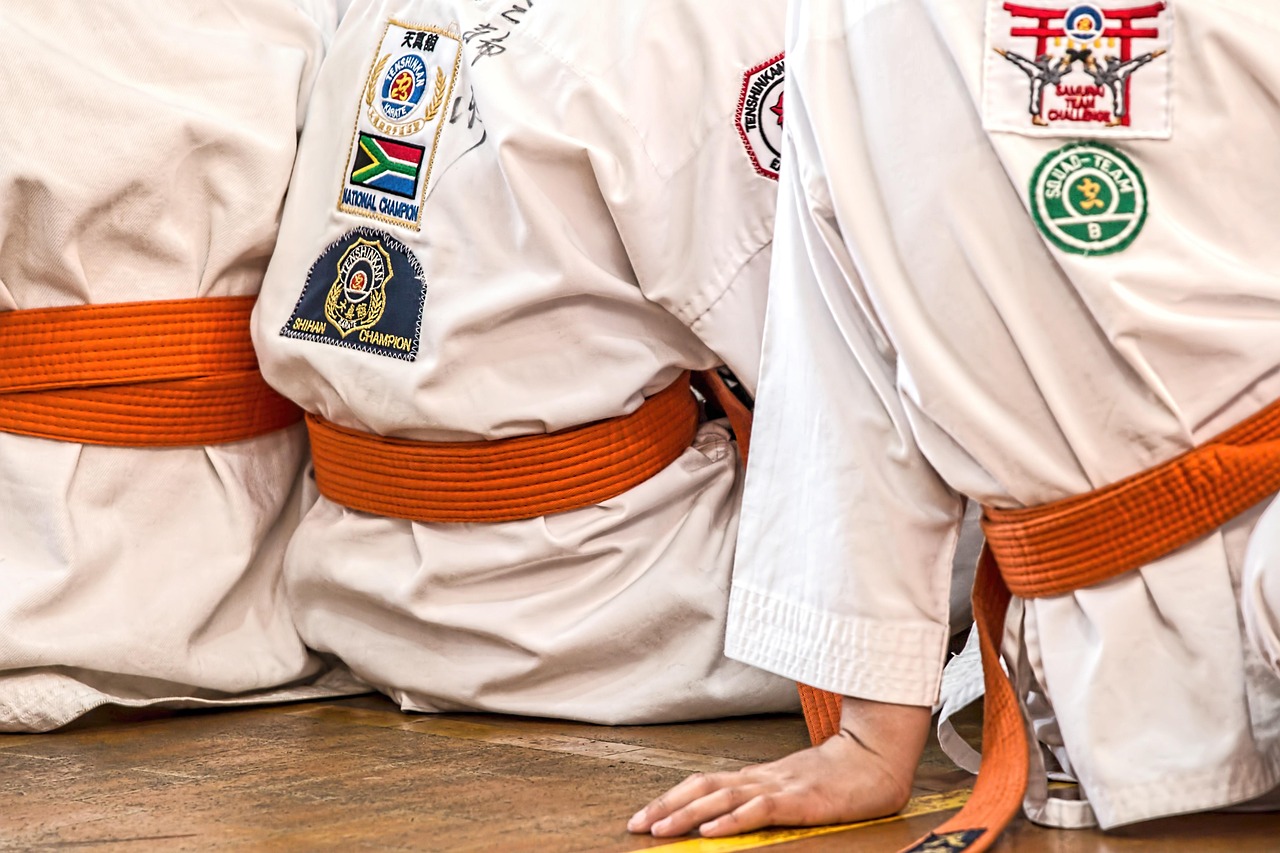 martial arts students
